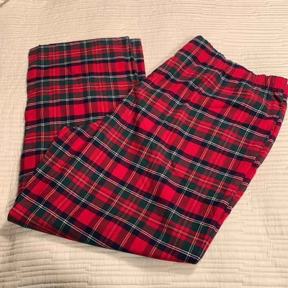 Vineyard Vines Men Plaid Flannel Lounge Pants Color: Red Velvet Size 3XB-Big - Picture 9 of 15